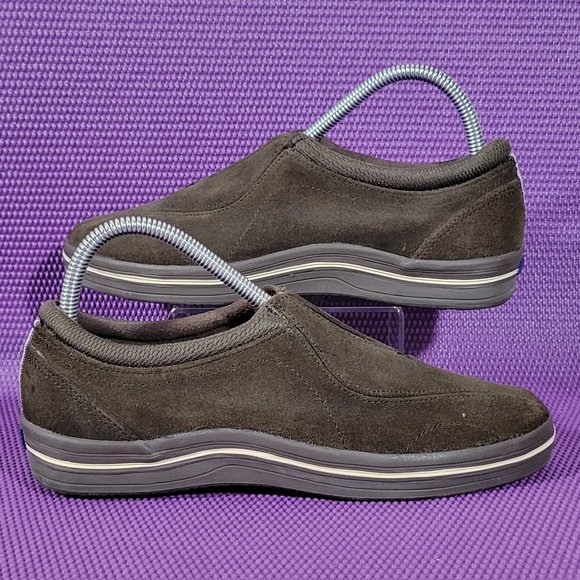 Keds Brown Suede MOC Slip-On Sneakers - Women's Size 7.5 - Picture 1 of 8